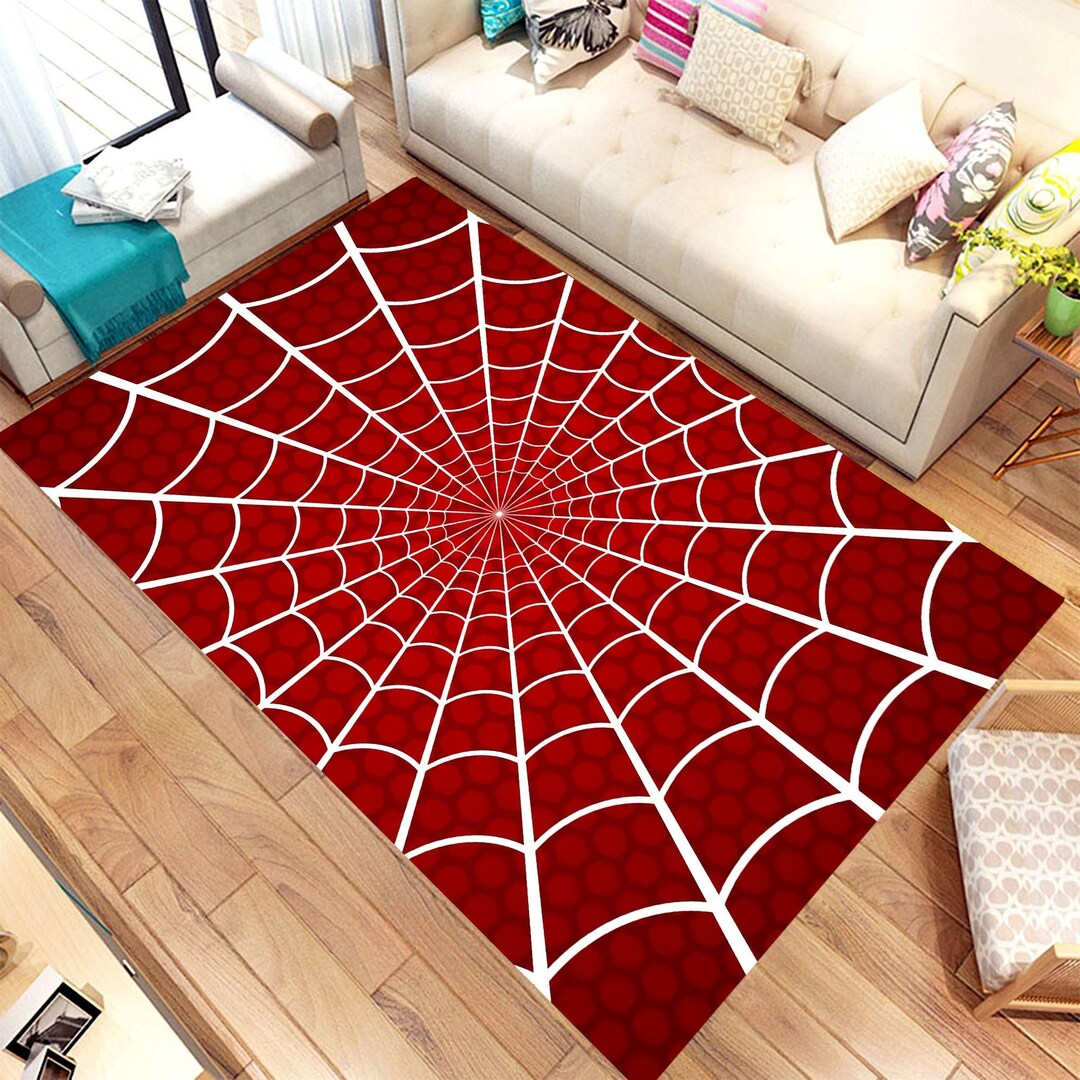 Spider Man Rug, Spider Web Rug,gift for Her/him, Girl/boy Room Rug,for ...