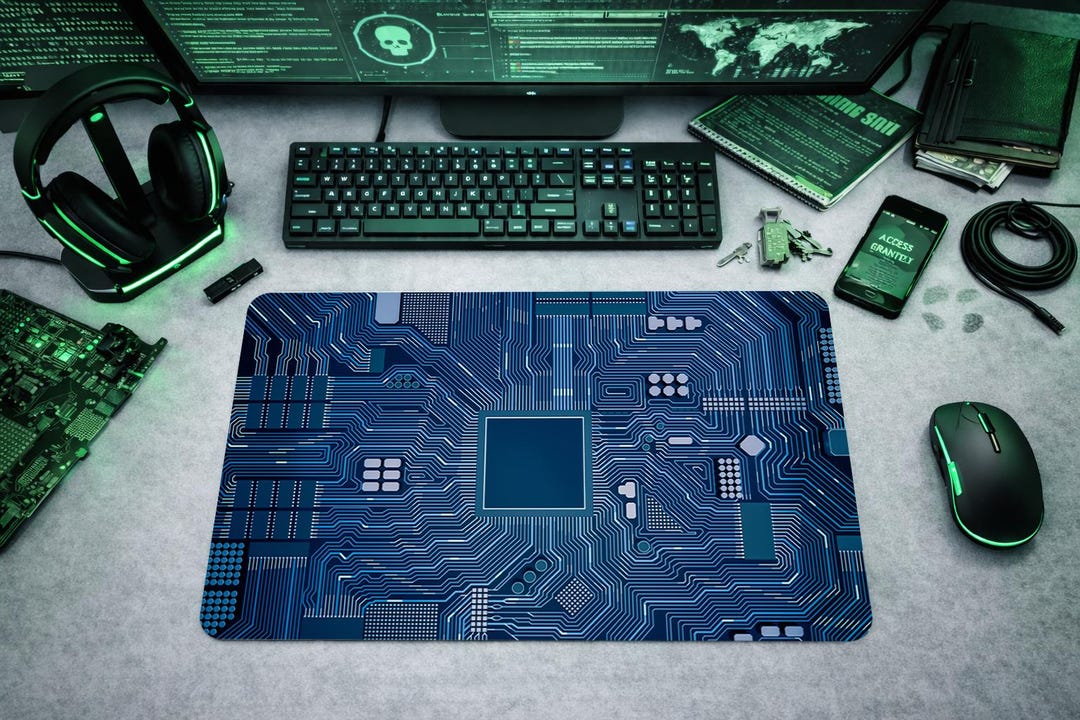 Main Board Mouse Pad, Electronic Circuit Mouse Pad, for Gamer Room, for ...