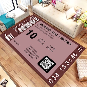 Hypebeast Decor,Custom Rug,Sneakerhead Gifts,Gift For Man, Sneakers Rug,Sport Rug,Shoe Rug,Rugs For Living Room,Rug arts,Personalized Gifts