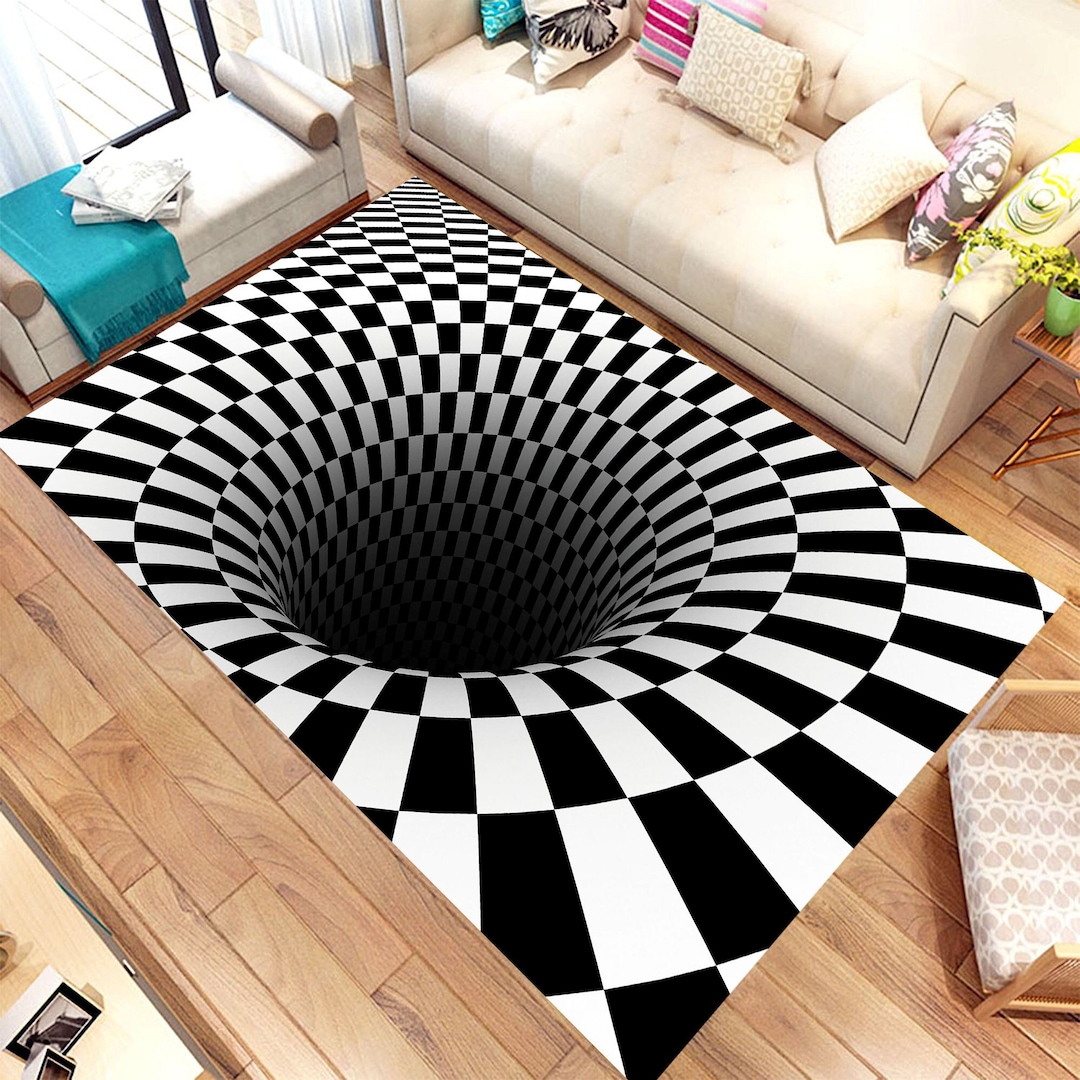 Buy 3D Vortex, Illusion Rug, for Living Room Rug,fan Carpet,area Rug,non  Slip Floor Carpet,teen's Rug,kids Room Rug,boy Room Rug,girl Room Online in