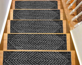 Safer Stair Treads For Your Loved Ones,Gift,Ruggable rugs,Stair Rug, Stair Treads Rug, Stair Treads Set of 13 Special Designs For Your Home