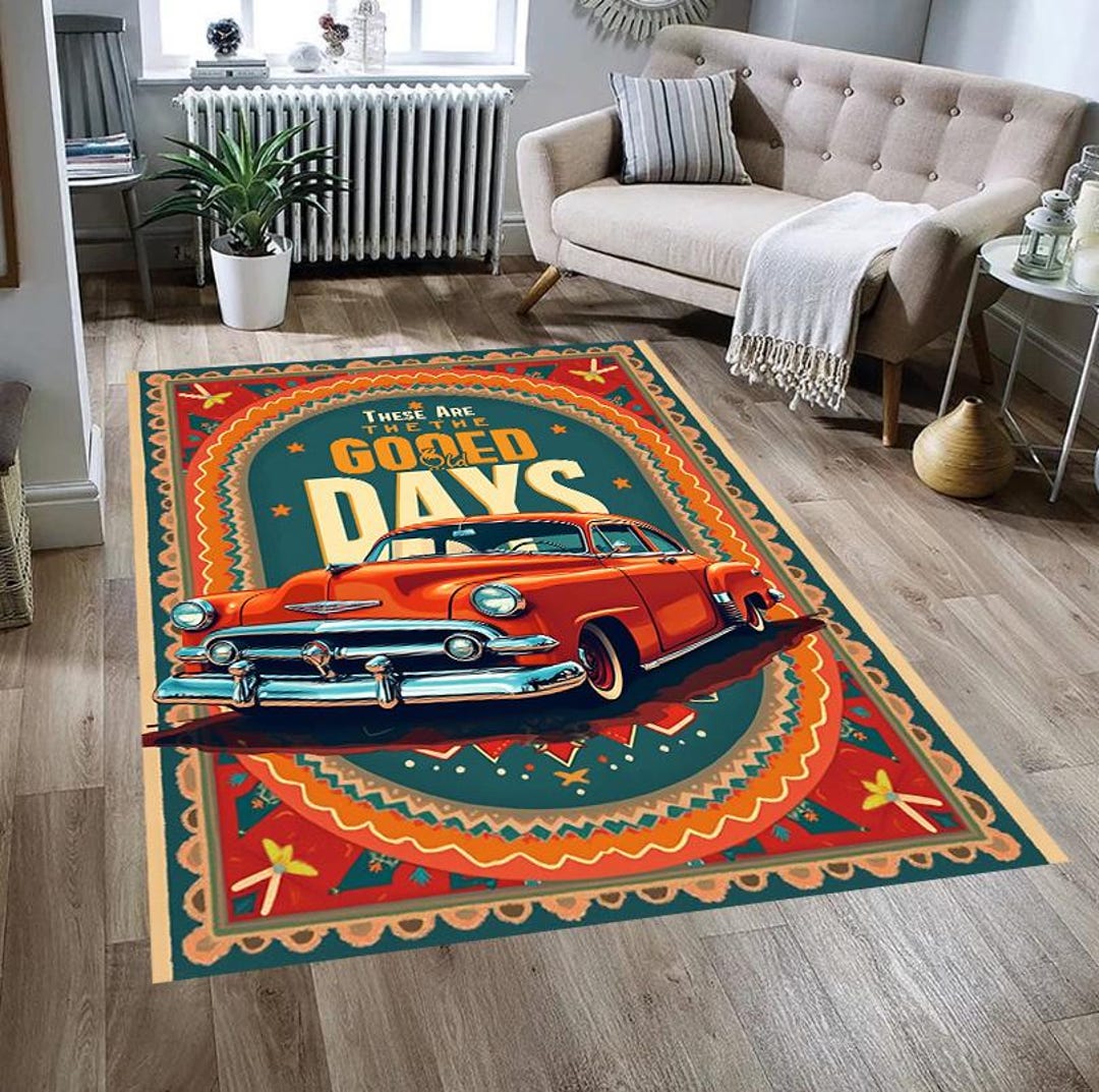 Old Timey Rug These Are the Good Old Days Rug, Longing for Old Days, Nostalgia ...