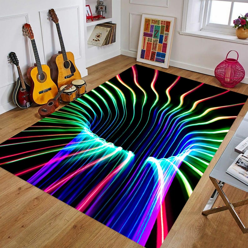 3D Vortex, Illusion Rug, for Living Room Rug,fan Carpet,area Rug,non ...
