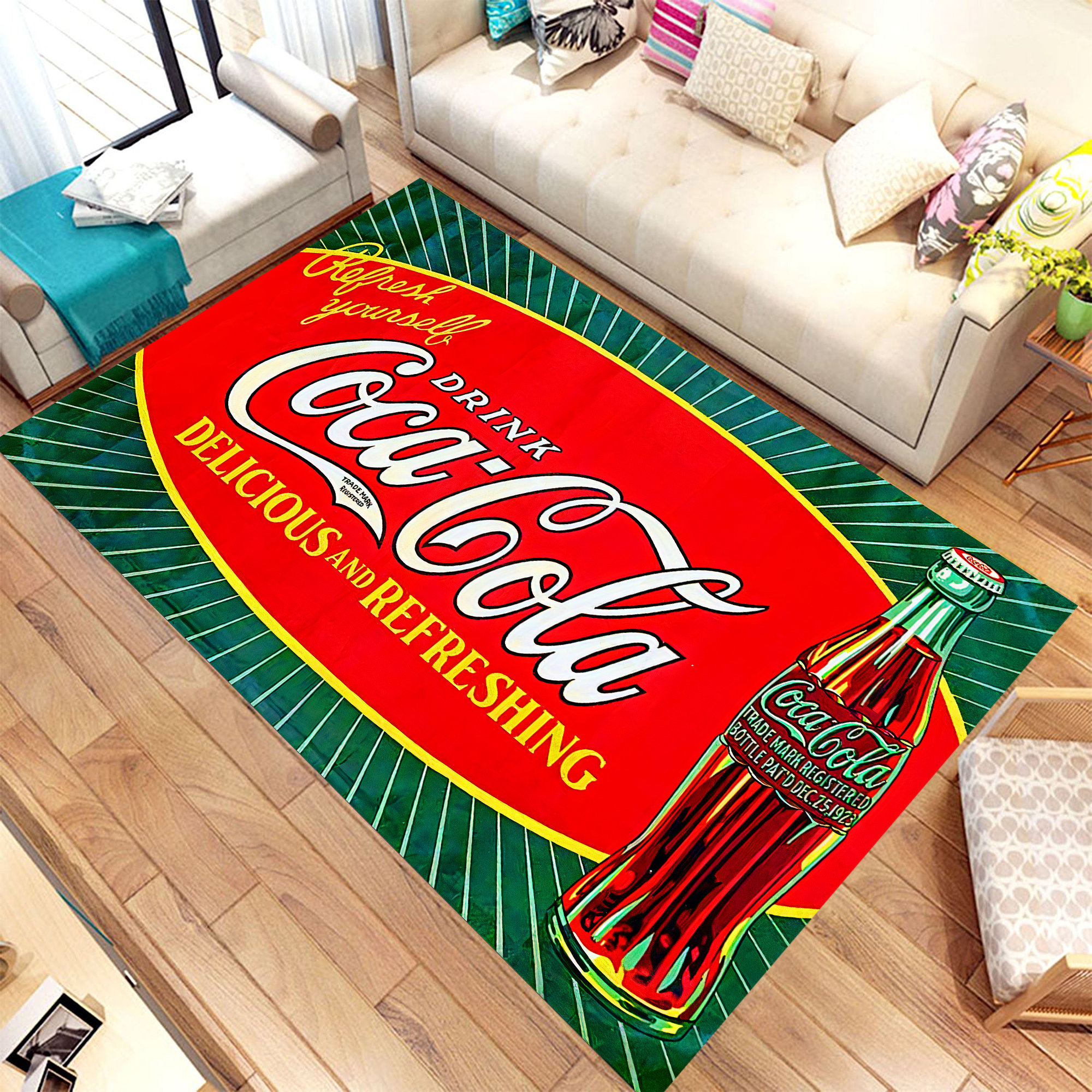 Coca Cola Decor,decorative Rug,coca Cola,coke,gift, Rug,coke Gift,colorful  Rug,floor Rug,fantastic Rug,home Decor,living Room Rug,non Slip - Etsy