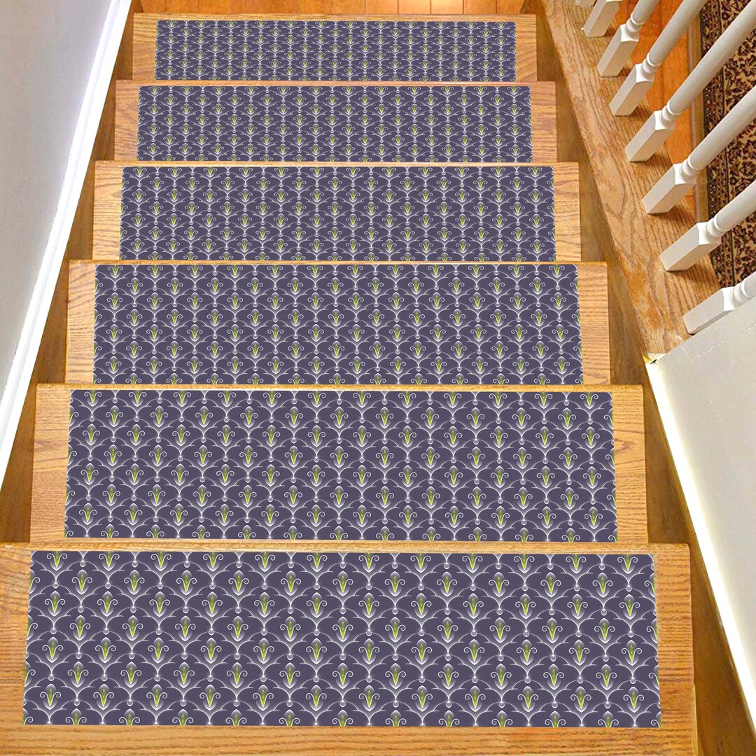 Stair Rug, Stair Treads Rug, Stair Treads Set of 13 Special Designs for ...