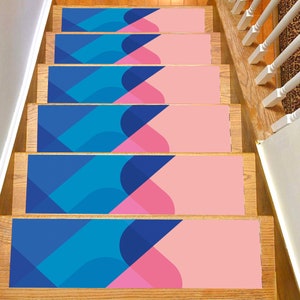 Stair Rug, Stair Treads Rug, Stair Treads Set of 13 Special Designs For Your Home, Safer Stair Treads For Your Loved Ones, Gift, Soft Steps