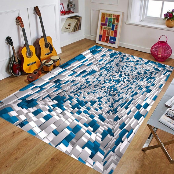 3D Teppich, 3D Illusion Teppich, Teppich für Wohnzimmer, Teppichboden,  Teppich, Teppich für Teenager, Teppich für Mädchen, Jungenzimmer Teppich,  Teppich rutschfest - .de