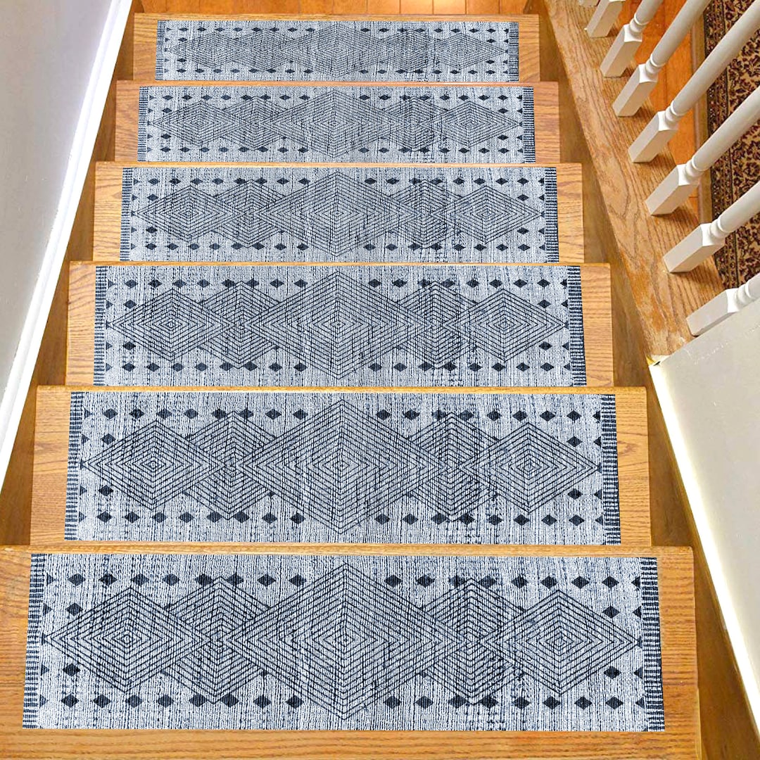 Stair Rug, Stair Treads Rug, Stair Treads Set of 13 Special Designs for ...