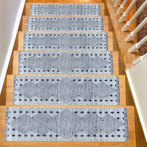 Stair Rug, Stair Treads Rug, Stair Treads Set of 13 Special Designs For Your Home, Safer Stair Treads For Your Loved Ones, Gift, Soft Steps