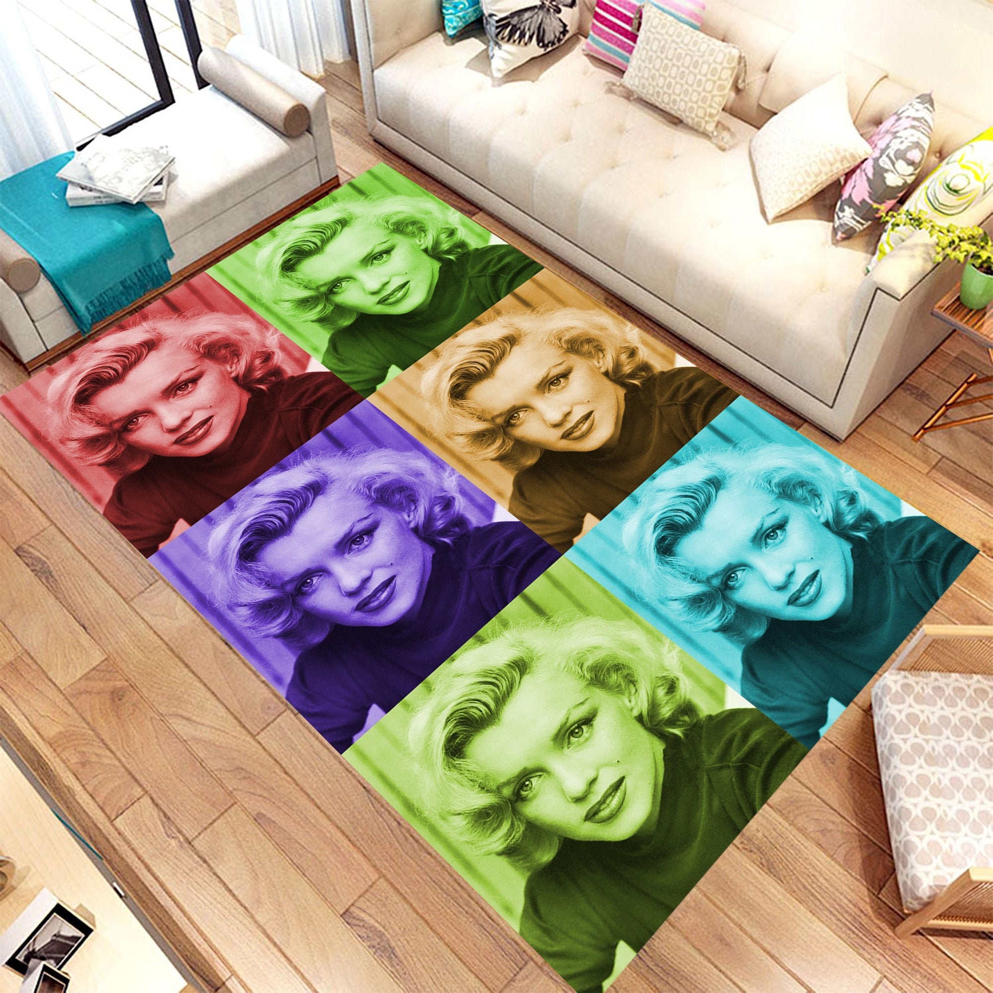 Marilyn Monroe Teppich Legend Star Musikzimmer Dekor | Etsy
