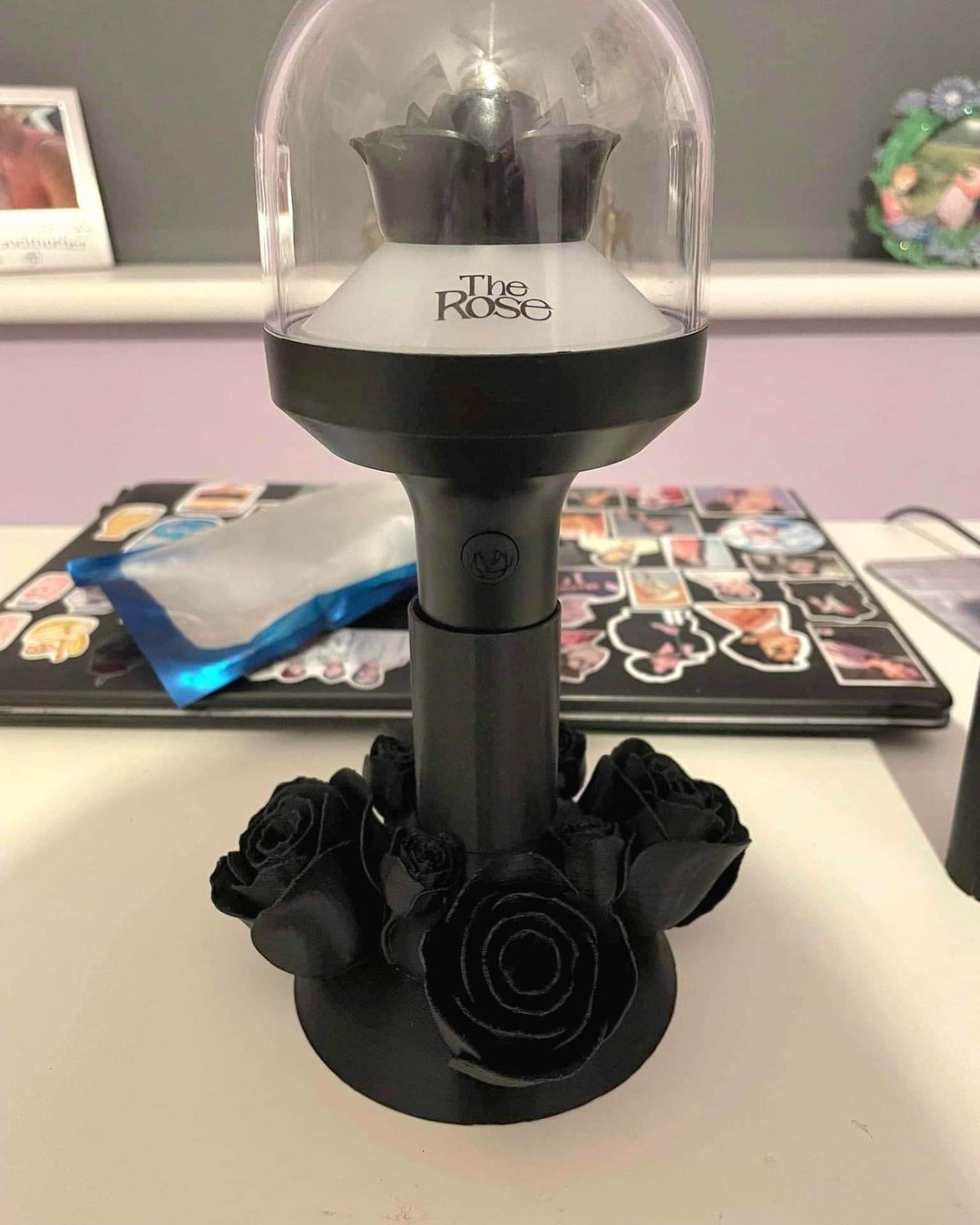 The Rose Lightstick Stand Holder Kpop Light Stick Display Etsy