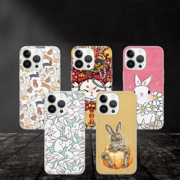 Rabbit Phone Case - Etsy