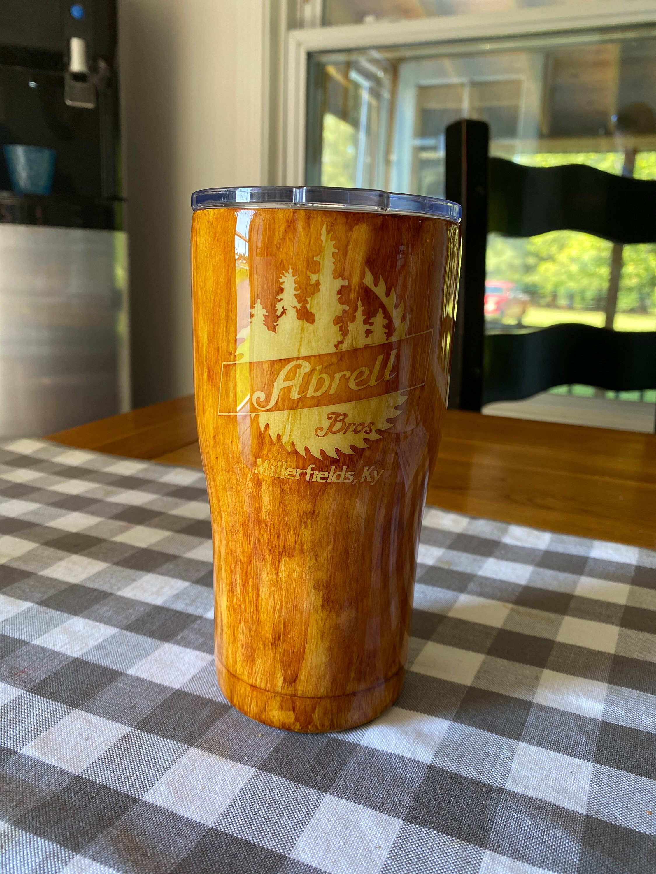 20 oz woodgrain tumbler Etsy