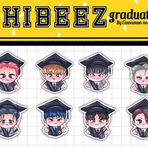 CHIBEEZ Graduation Flock Stickers | Ateez stickers set