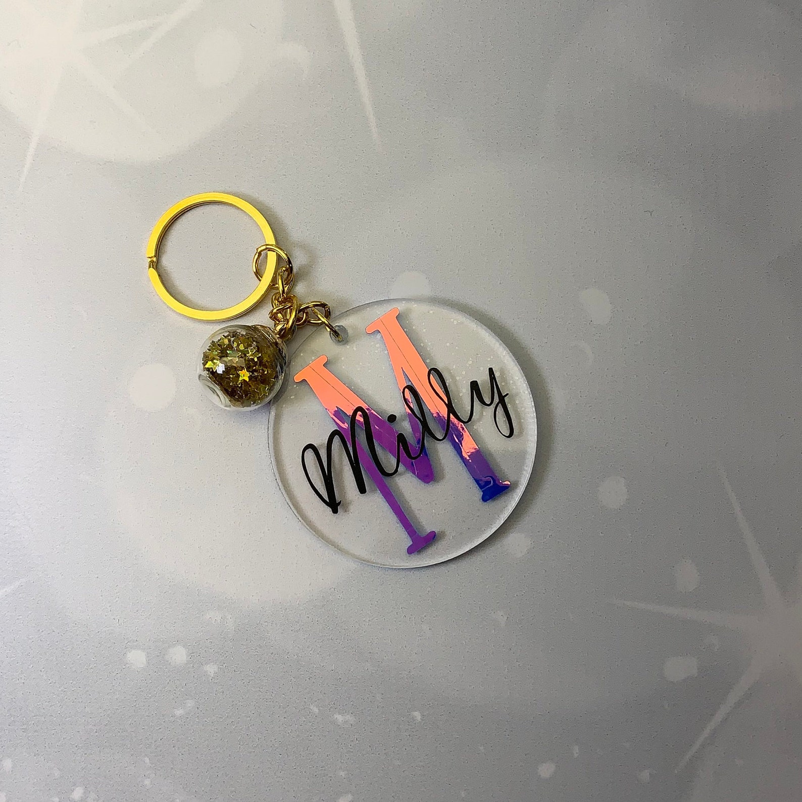 Personalised Name Keychain Etsy