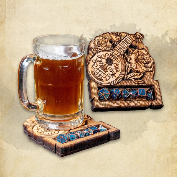 24 Designs - DnD Dice Coasters | DnD Class and Monster Designs | RPG Tabletop Accessory | DM Gift | Birthday Gift | DnD Gift