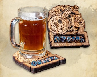 24 Designs - DnD Dice Coasters | DnD Class and Monster Designs | RPG Tabletop Accessory | DM Gift | Birthday Gift | DnD Gift