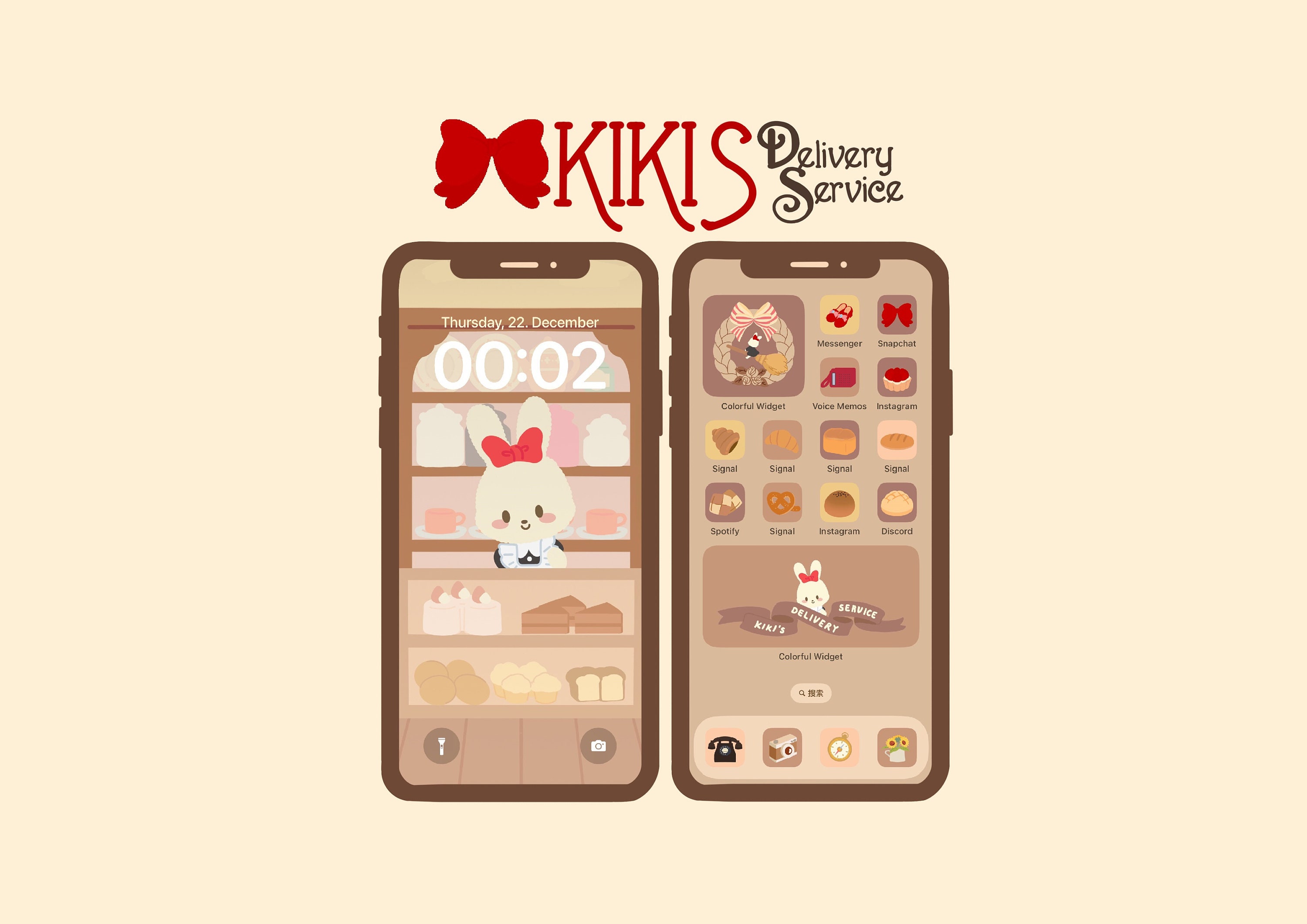Cupid Kitty Ios App Icons Set & Tapeten and Widgets Pack 
