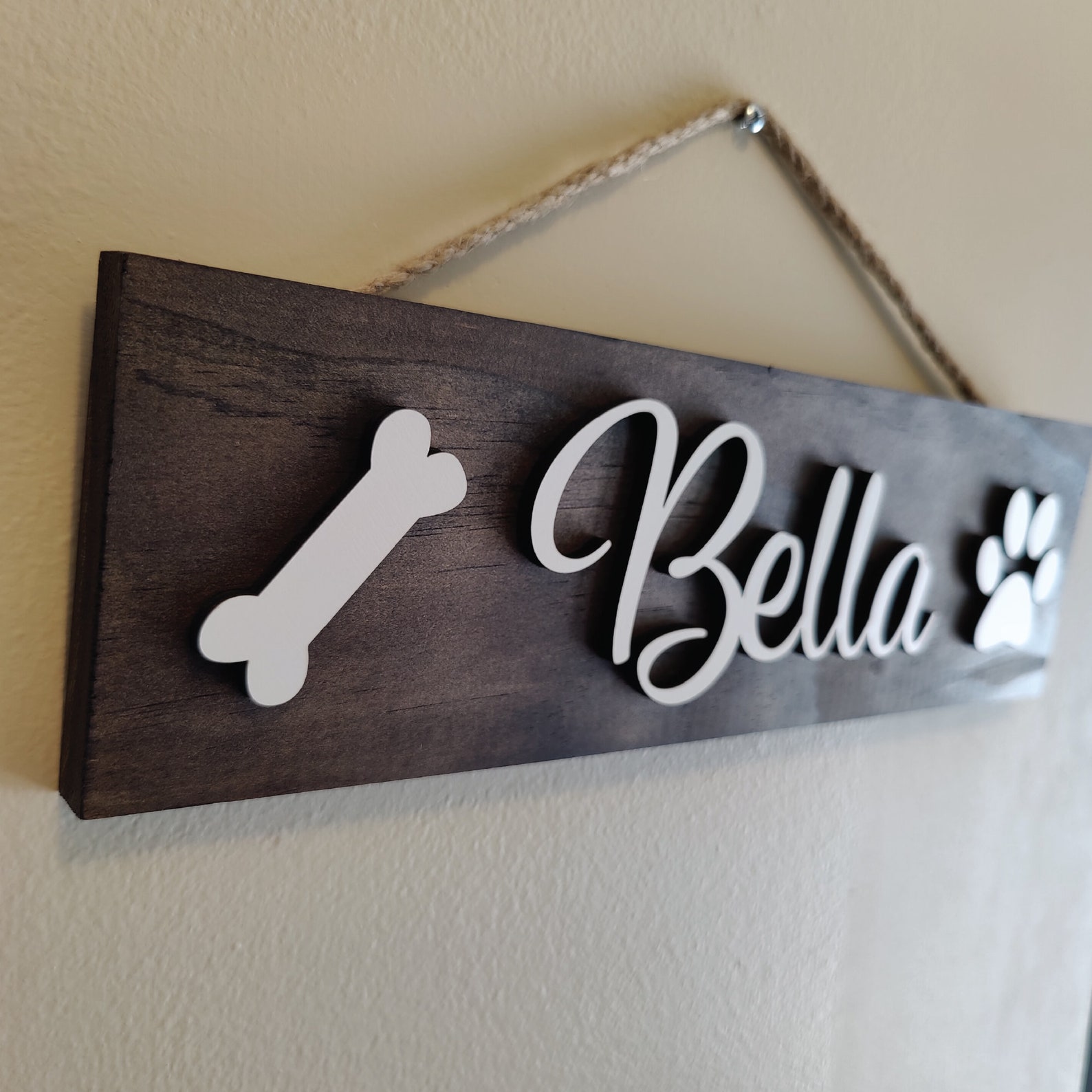 Pet Name Sign 3D Pet Name Sign Custom Pet Name Sign Etsy