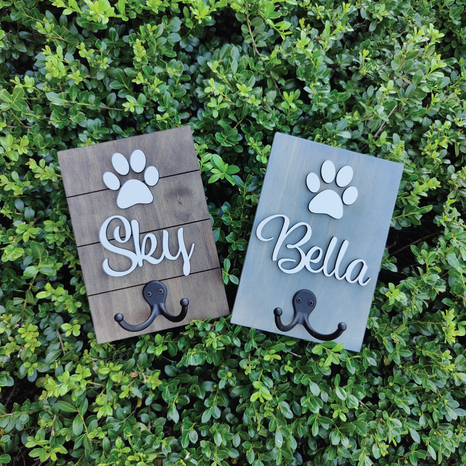 Personalized Dog Leash Holder Custom Pet Leash Holder Pet Etsy Canada