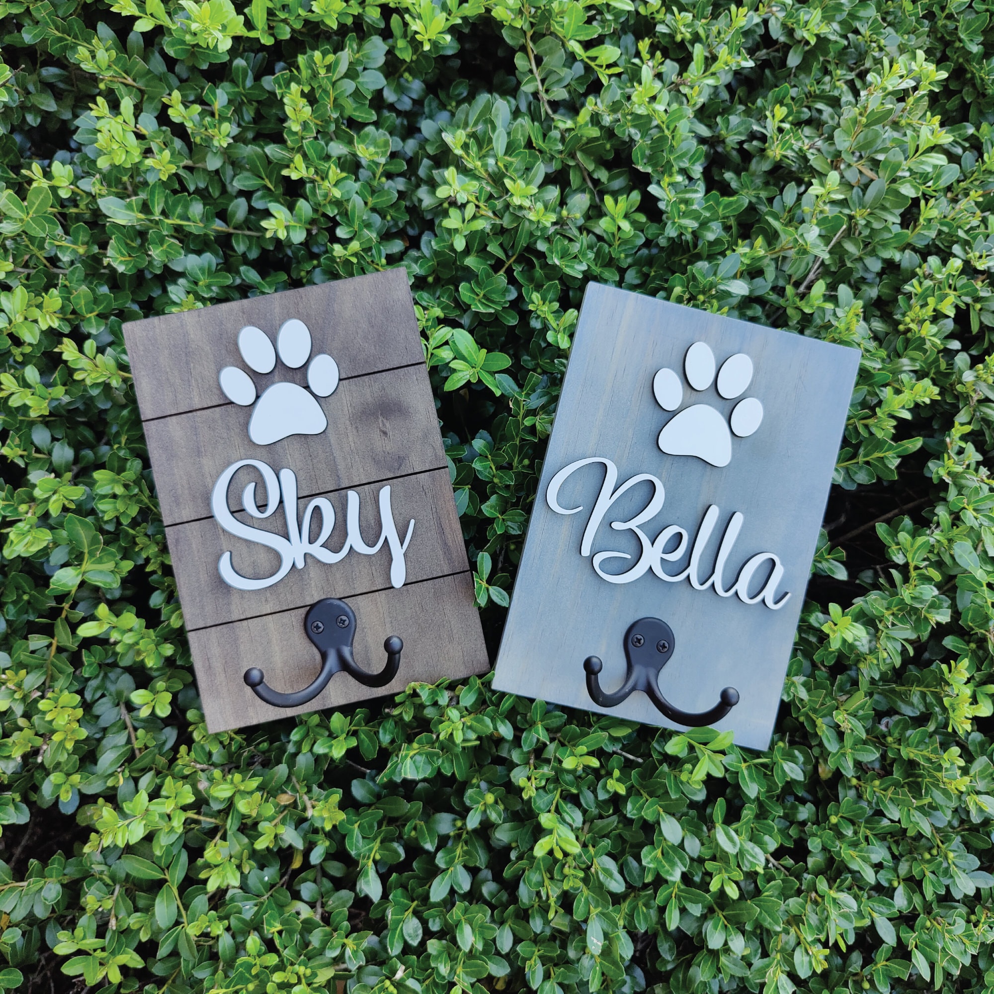 Personalized Dog Leash Holder Custom Pet Leash Holder Pet Etsy Canada