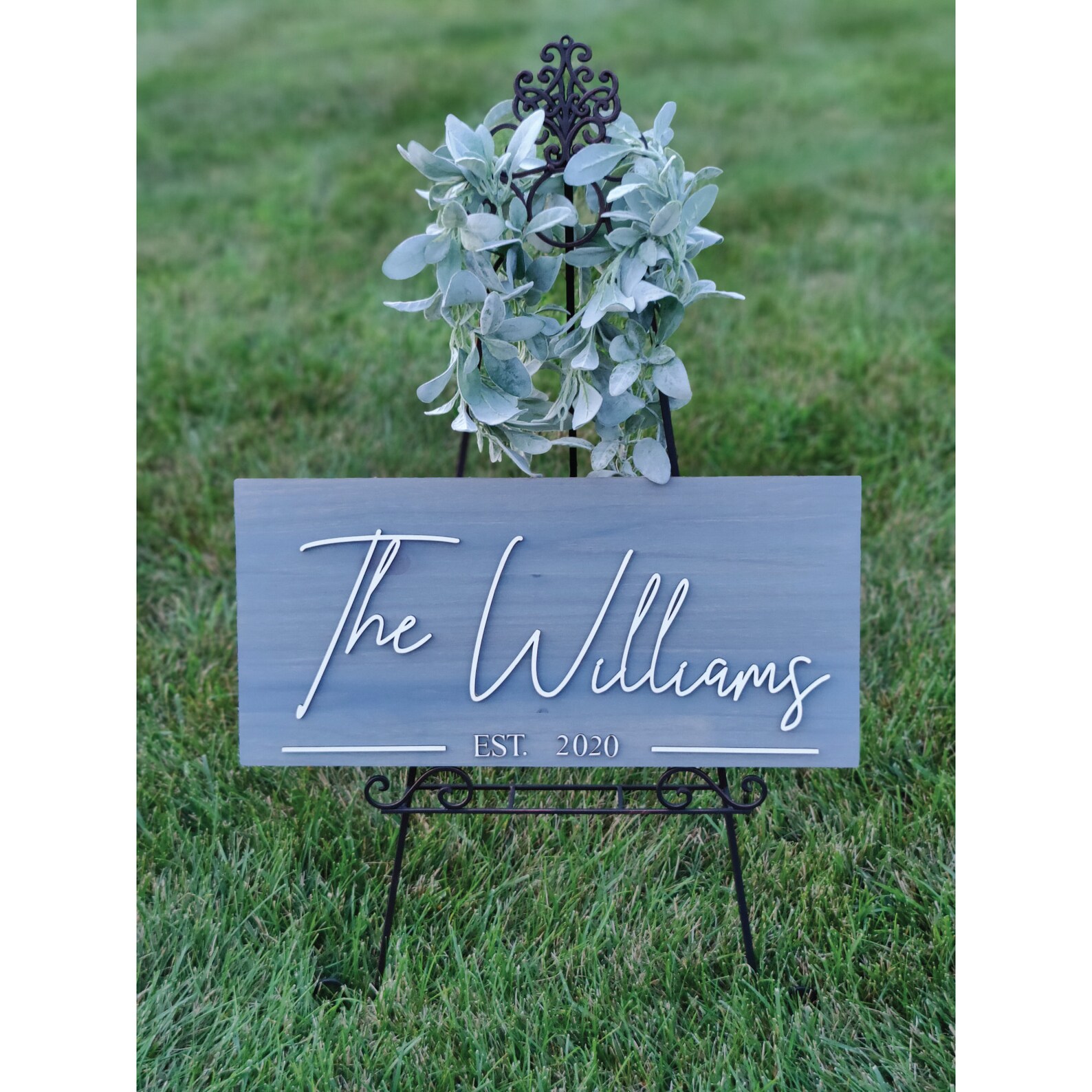 Personalized Last Name Sign Custom Wood Last Name Sign Etsy