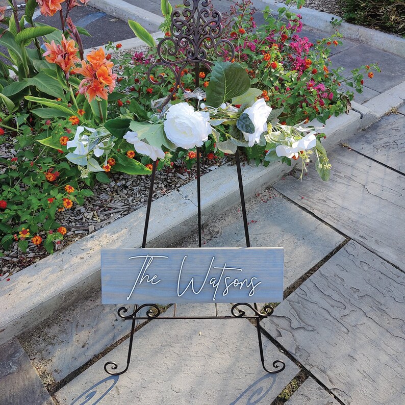 Personalized Last Name Sign Custom Wood Last Name Sign Etsy