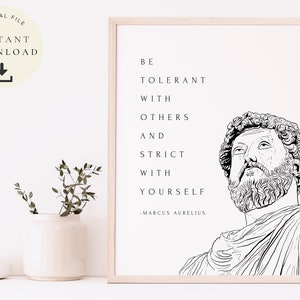 Marcus Aurelius, Stoic Quotes, Stoicism Print, Inspirational Wall Art, Ancient Wisdom Words, Philosophical, Affirmation, Positive Quote