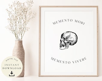 Memento Mori, Stoicism Print, Philosophy Poster, Stoic Art, Motivational Quotes, Philosophical Gift, Inspirational, Roman Empire, Ancient