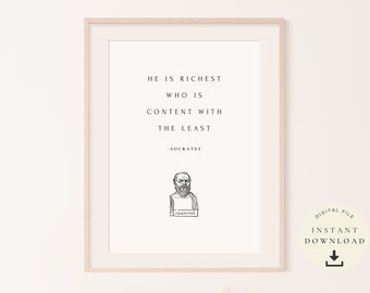 Socrates Bust, Ancient Wisdom Words, Greek Quotes, Philosophy Print, Philosophical Art, Greek Statue, Light Academia, Greece, Hellenistic