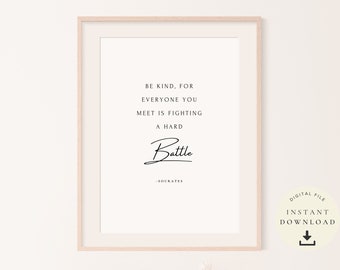 Philosophical Quotes, Socrates Gift, Inspirational Art, Minimalist Poster, Motivational, Philosophy Print, Greek History, Ancient Wisdom