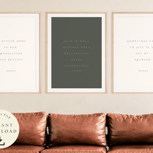 Seneca Quote, Stoicism Art, Motivational Prints, Stoic Philosophy, Inspirational Poster, Philosophical Gift, Ancient Wisdom Words, Roman