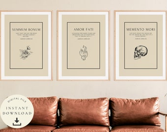 Stoicki Sayings, Marcus Aurelius Art, Motywacyjne Printy, Stoicyzm Gift, Filozofia Poster, Filozoficzne Cytaty, Inspirujące, Rzymski