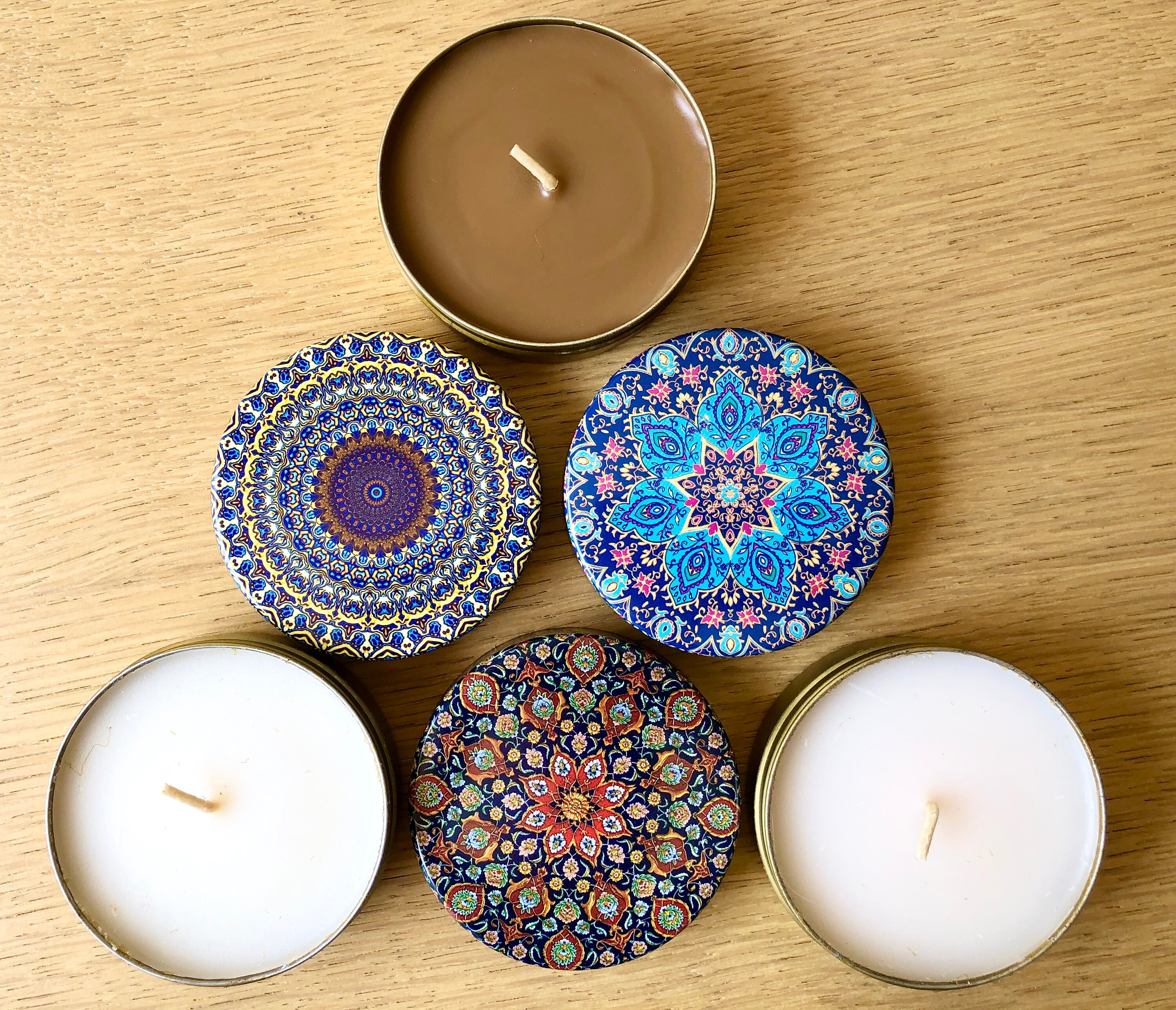 Ensemble de 3 Bougies Parfumées Vegan, Dans Leur Coffret, Cadeau Pendaison Crémaillère, Fête Des Mèr