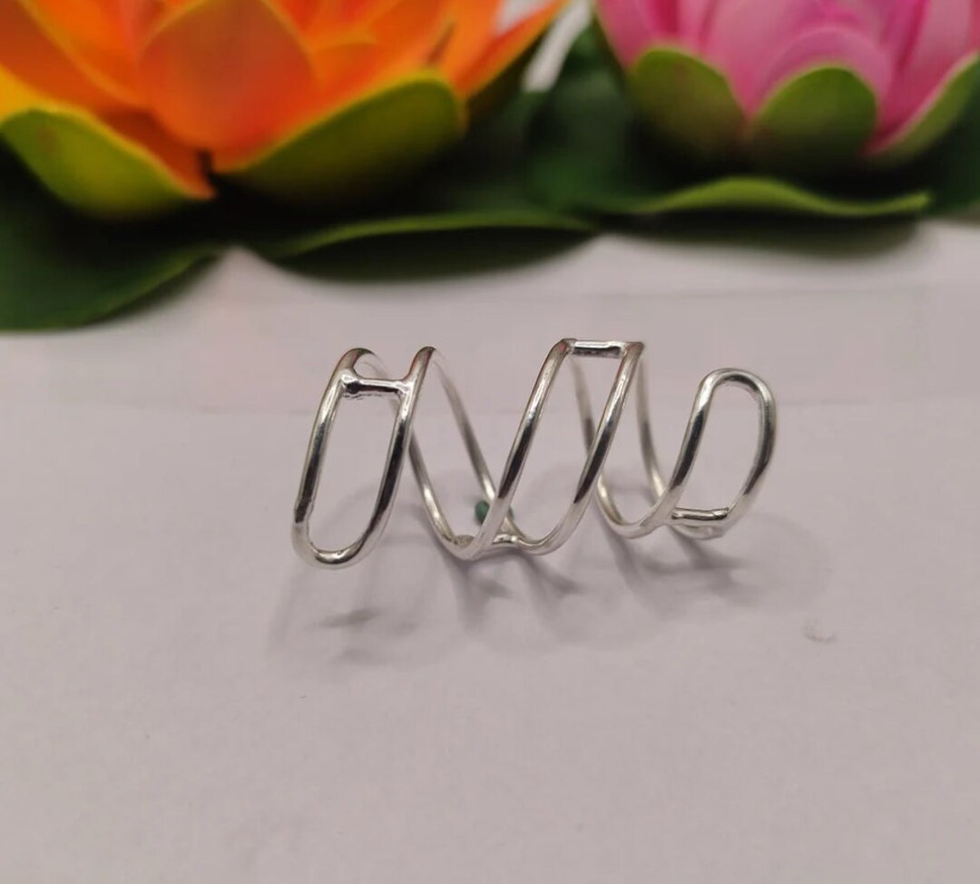 Silver Spiral Ring - Full Finger All Three Joints Support Ring- EDS ...
