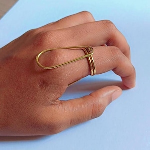 Handmade Sterling Silver Trigger Splint Ring - EDS & MCP Support