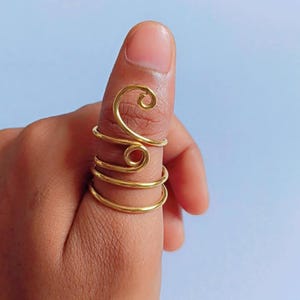 Handmade Sterling Silver Thumb Splint Ring for EDS / Hypermobility