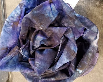 Silk scarf... Scarf shades of blue with a slight shimmer in purple 186