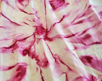 Silk scarf ... Scarf Red Blossom 124