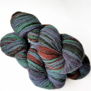 100% natürliches Wollgarn, handgefärbtes Lace-Gewicht-Garn