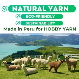 Natural Alpaca Tweed Wool Yarn 175 yds – Soft Winter Knitting Crochet Yarn image 2