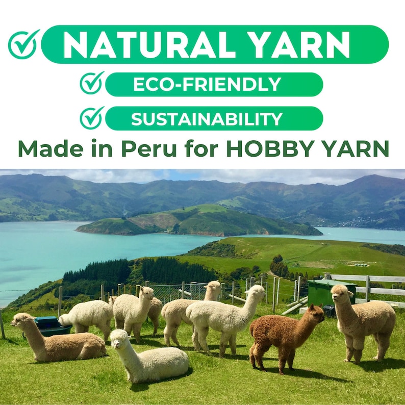 Natural Alpaca Tweed Wool Yarn 175 yds – Soft Winter Knitting Crochet Yarn image 2
