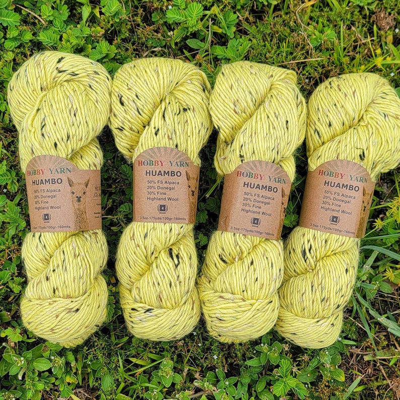 Natural Alpaca Tweed Wool Yarn 175 yds – Soft Winter Knitting Crochet Yarn image 15