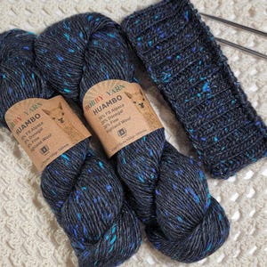 Natural Alpaca Tweed Wool Yarn 175 yds – Soft Winter Knitting Crochet Yarn image 16