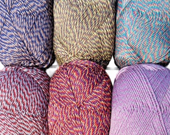 Silk Mohair Merino Fluffy Soft Knitting Yarn, 219 yds