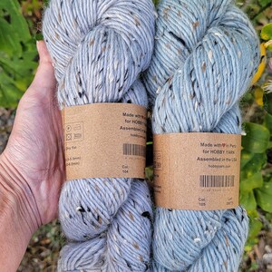 Natural Alpaca Tweed Wool Yarn 175 yds – Soft Winter Knitting Crochet Yarn image 17
