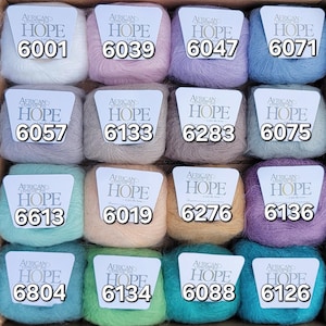 Lace Weight Kid Mohair Yarn: Soft & Fluffy African Expressions HOPE