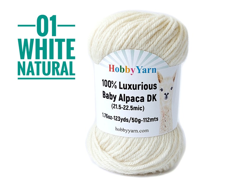 100 Baby Alpaca Wool Yarn Alpaca Yarn DK Soft Etsy