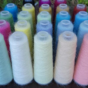 70% Kid Mohair Lace Weight Yarn 710yds