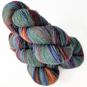 100% Natural Wool Yarn Hand Dyed Lace Weight